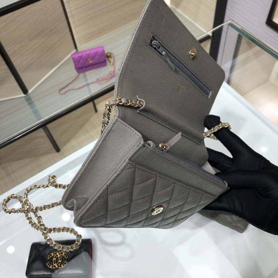 wallet on chain, CHANEL SMALL LEATHER GOODS