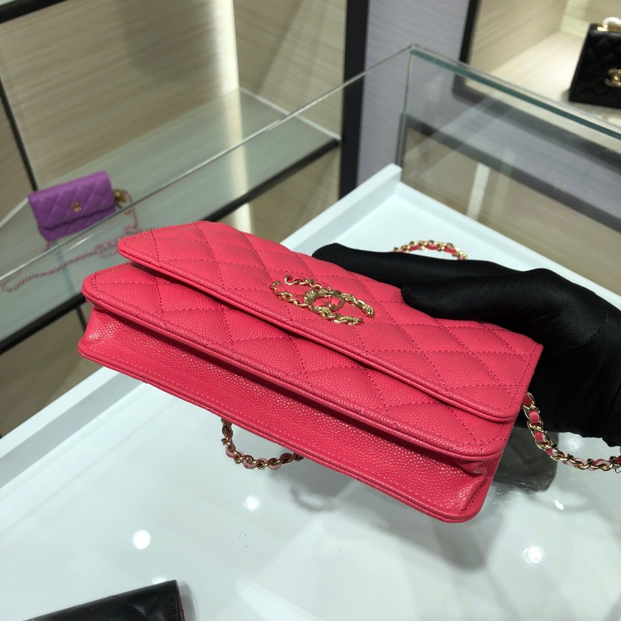 wallet on chain, CHANEL SMALL LEATHER GOODS