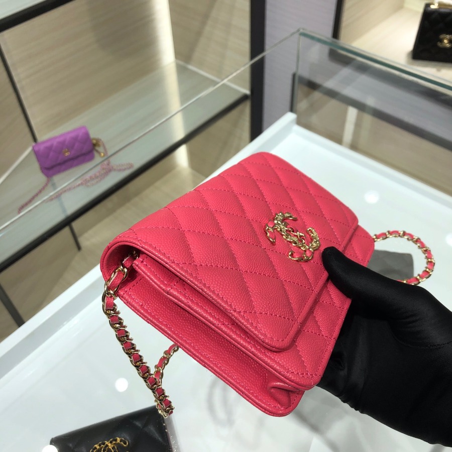 wallet on chain, CHANEL SMALL LEATHER GOODS