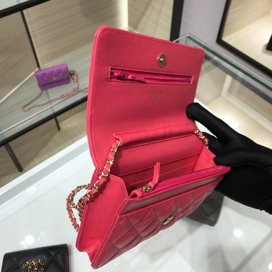 wallet on chain, CHANEL SMALL LEATHER GOODS