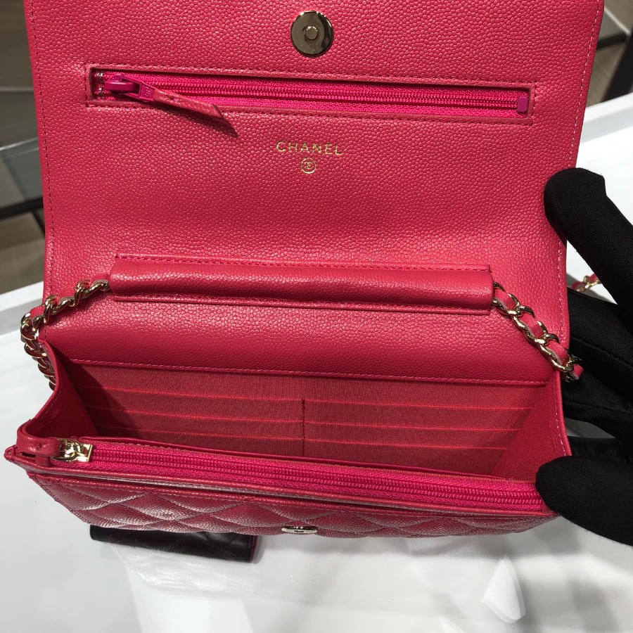 wallet on chain, CHANEL SMALL LEATHER GOODS