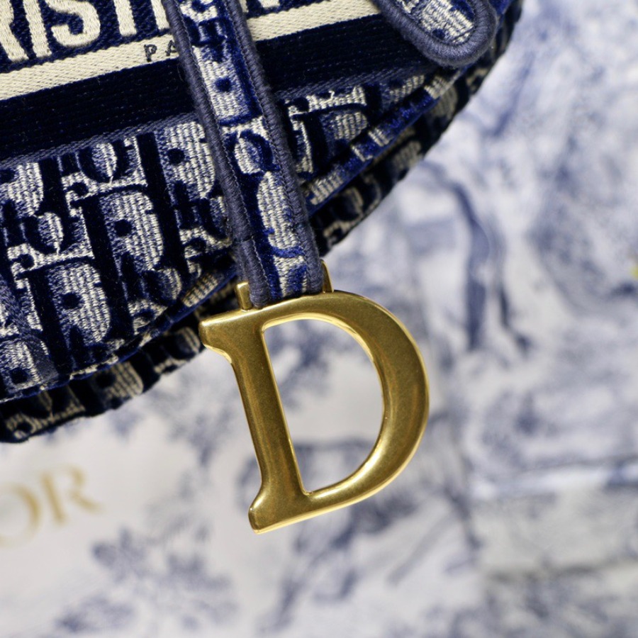 DIOR OBLIQUE EMBROIDERED Satin BAG, DIOR SHOULDER BAG