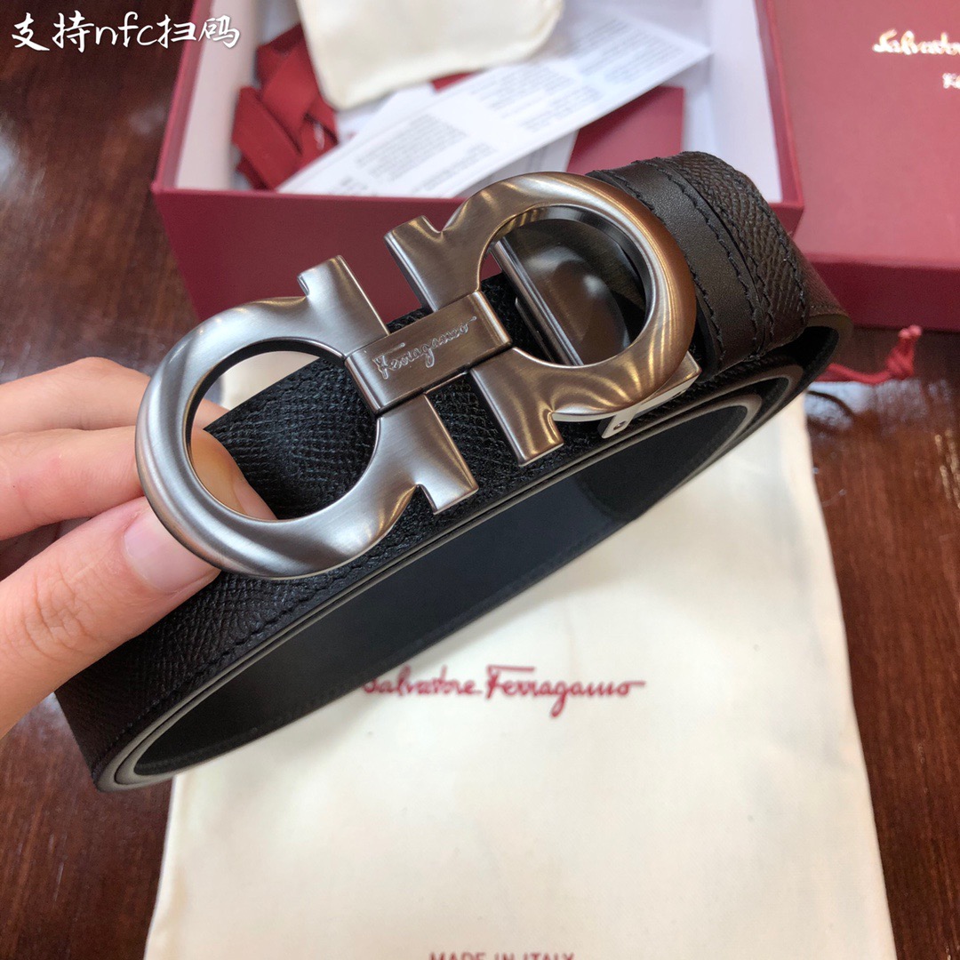 REVERSIBLE AND ADJUSTABLE GANCINI BELT, Salvatore Ferragamo