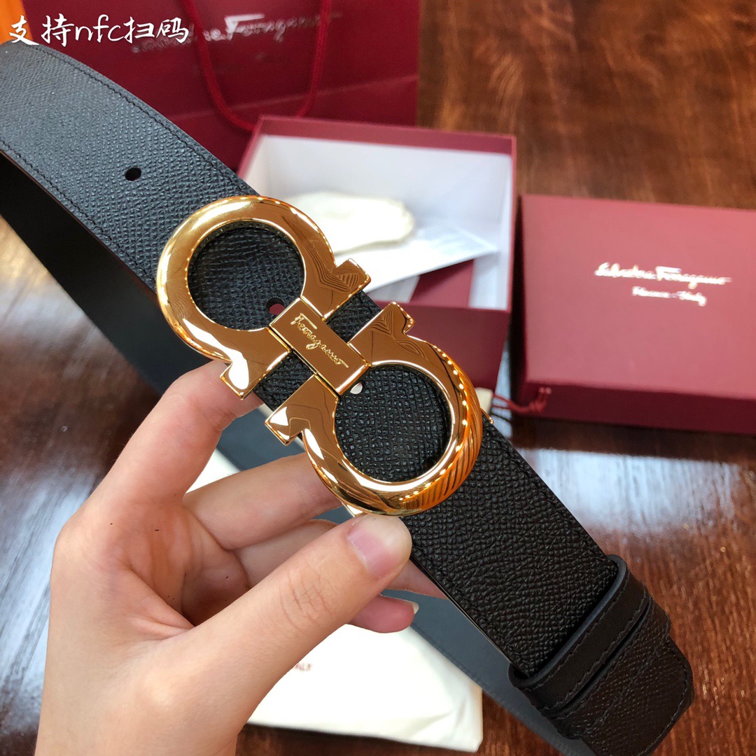 REVERSIBLE AND ADJUSTABLE GANCINI BELT, Salvatore Ferragamo