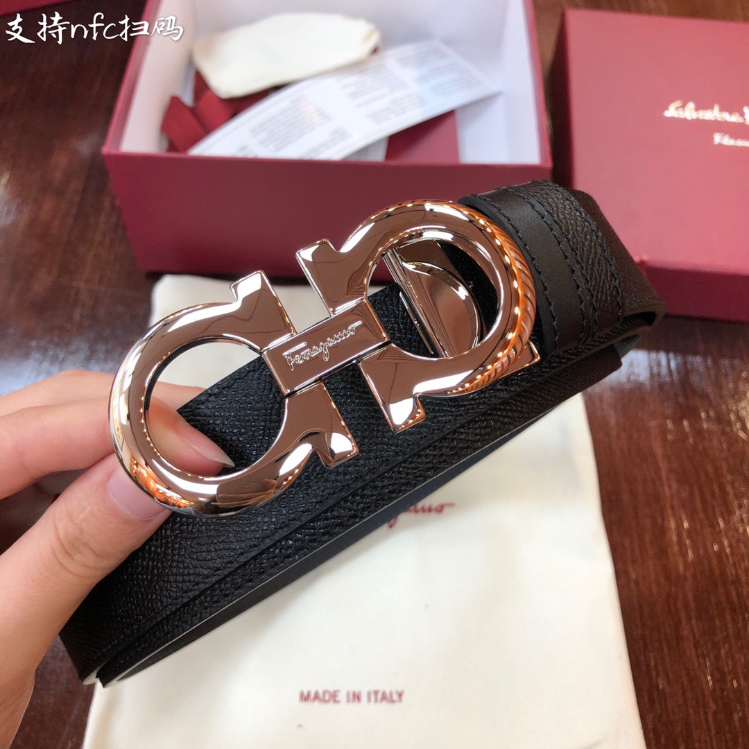 REVERSIBLE AND ADJUSTABLE GANCINI BELT, Salvatore Ferragamo