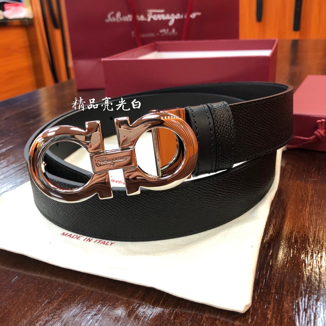 REVERSIBLE AND ADJUSTABLE GANCINI BELT, Salvatore Ferragamo