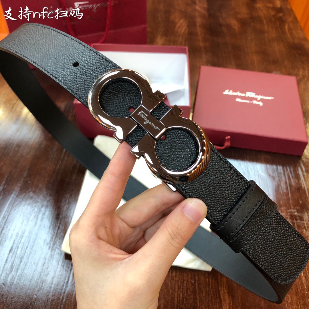 REVERSIBLE AND ADJUSTABLE GANCINI BELT, Salvatore Ferragamo