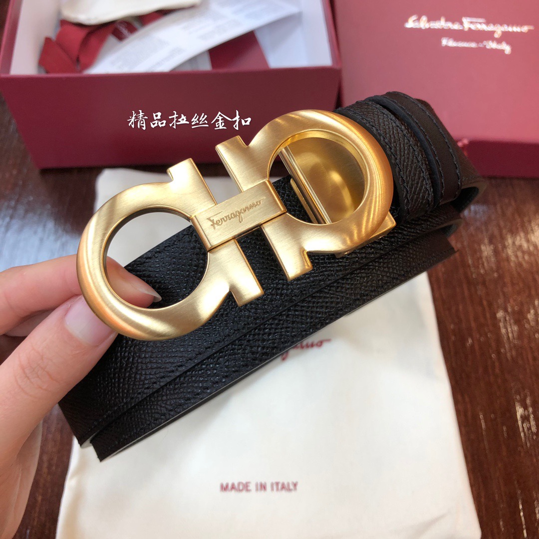 REVERSIBLE AND ADJUSTABLE GANCINI BELT, Salvatore Ferragamo