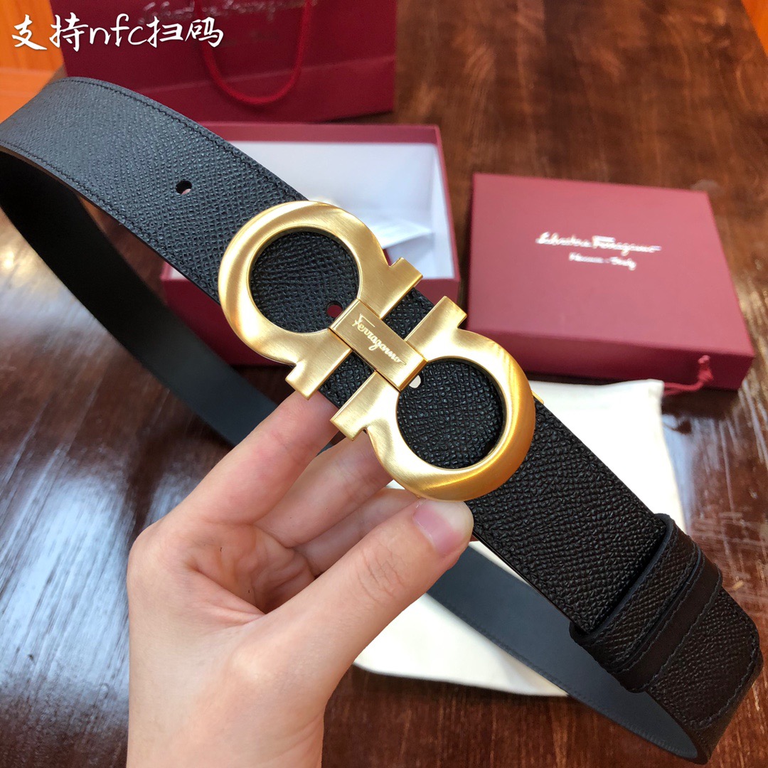 REVERSIBLE AND ADJUSTABLE GANCINI BELT, Salvatore Ferragamo