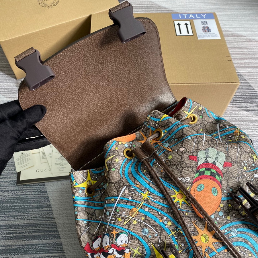 645051 Disney x Gucci Donald Duck medium backpack