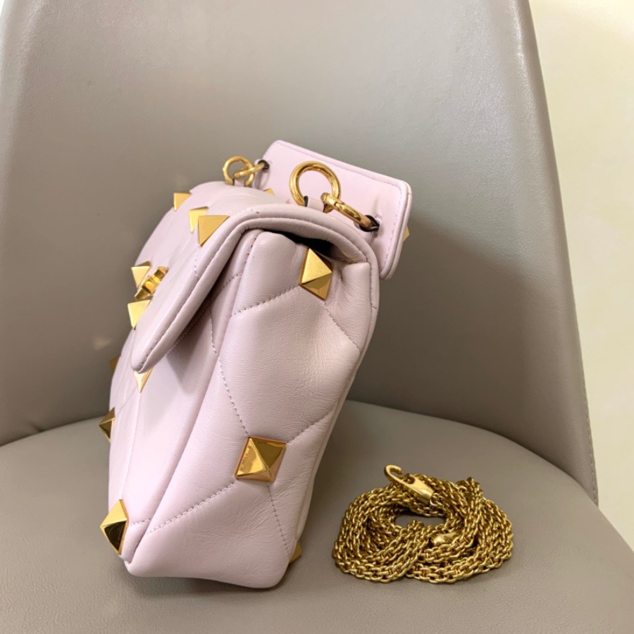 LARGE ROMAN STUD THE SHOULDER BAG IN NAPPA WITH CHAIN,  Valentino bag