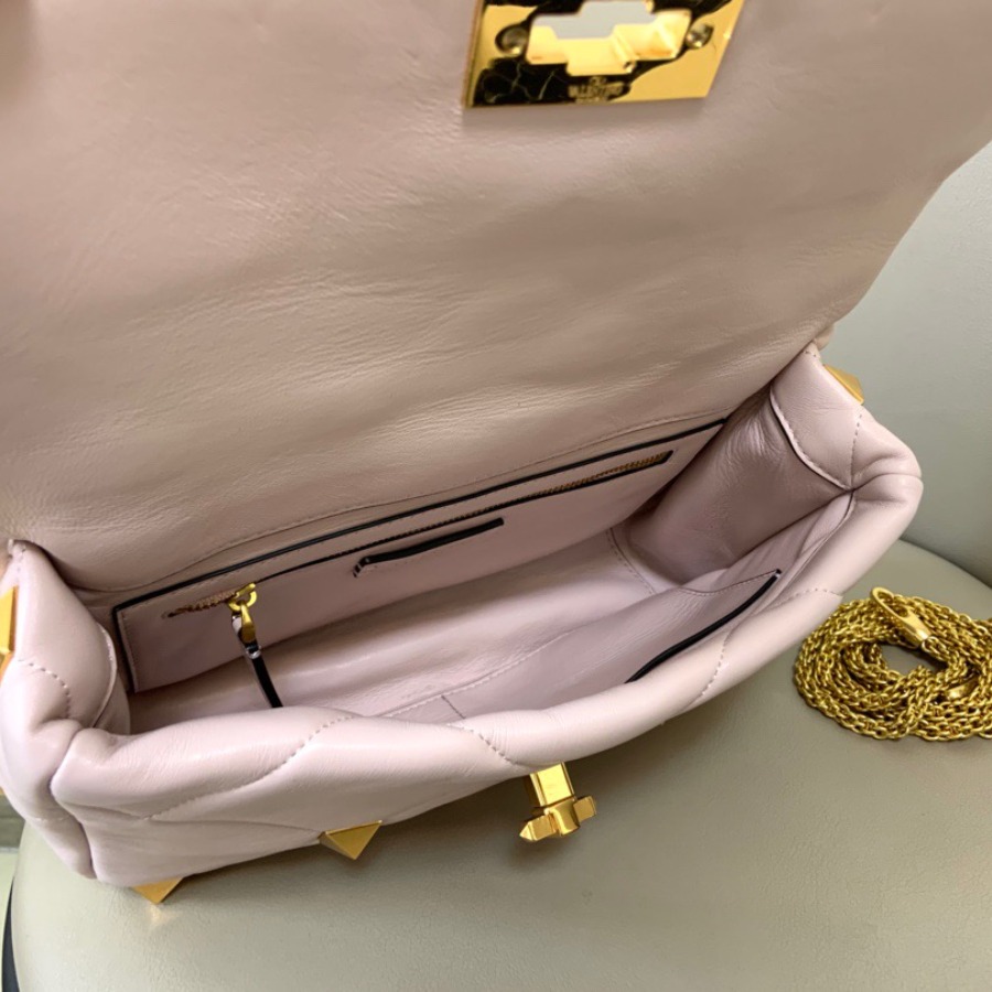 LARGE ROMAN STUD THE SHOULDER BAG IN NAPPA WITH CHAIN,  Valentino bag