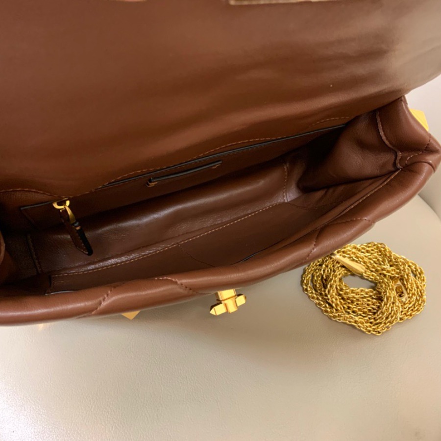 LARGE ROMAN STUD THE SHOULDER BAG IN NAPPA WITH CHAIN,  Valentino bag