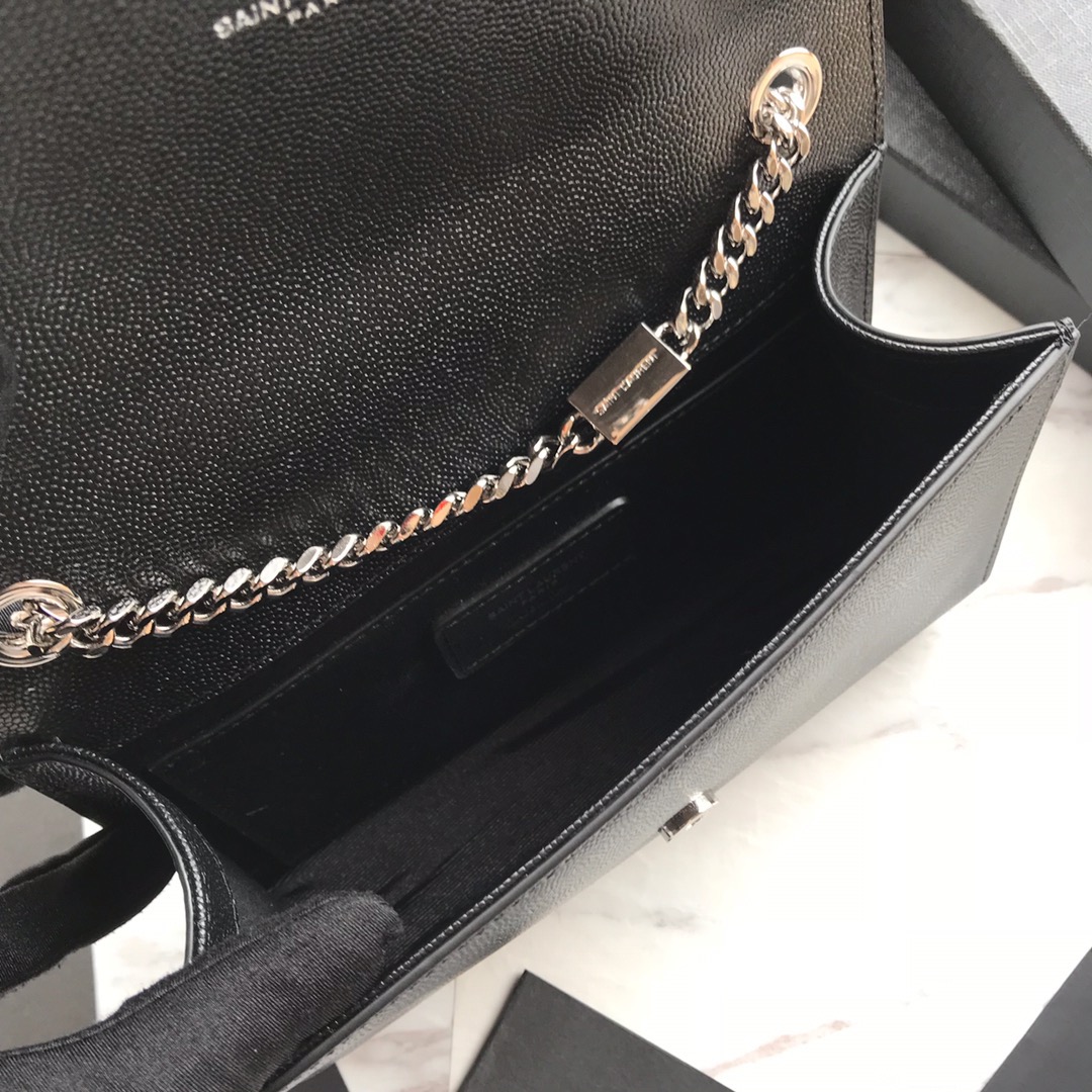 469390 KATE SMALL BAG IN GRAIN DE POUDRE EMBOSSED LEATHER, YSL Saint Laurent