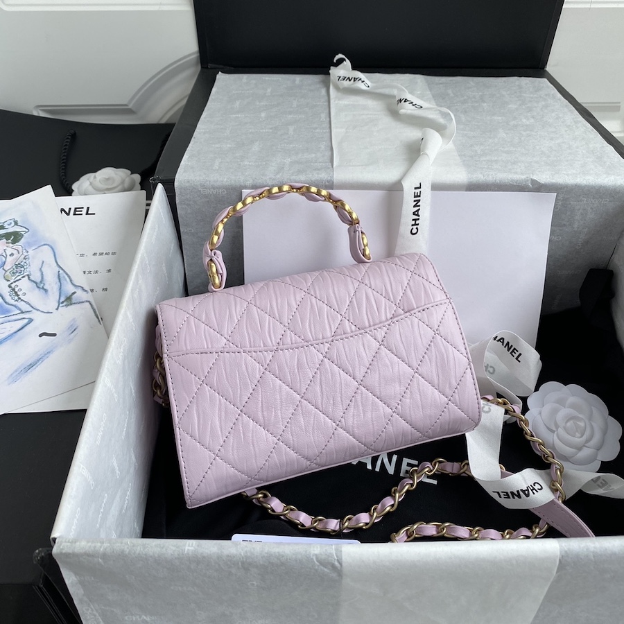 AS2477 mini flap bag with top handle