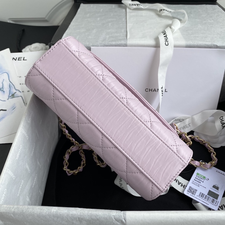 AS2477 mini flap bag with top handle