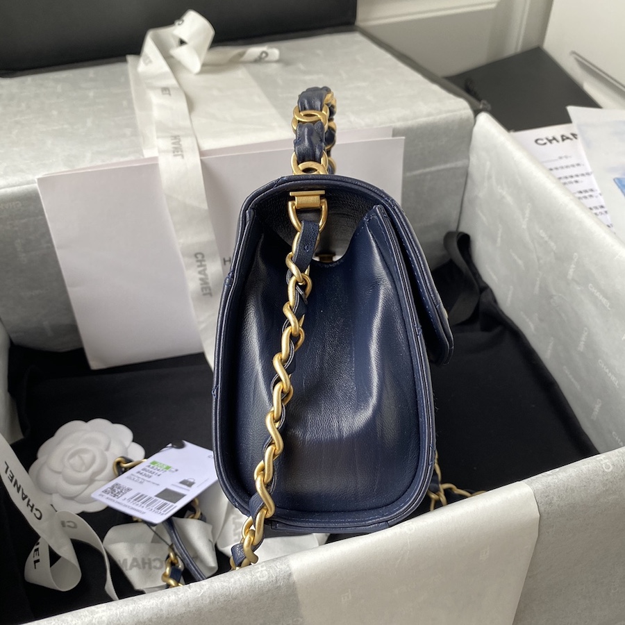 AS2477 mini flap bag with top handle