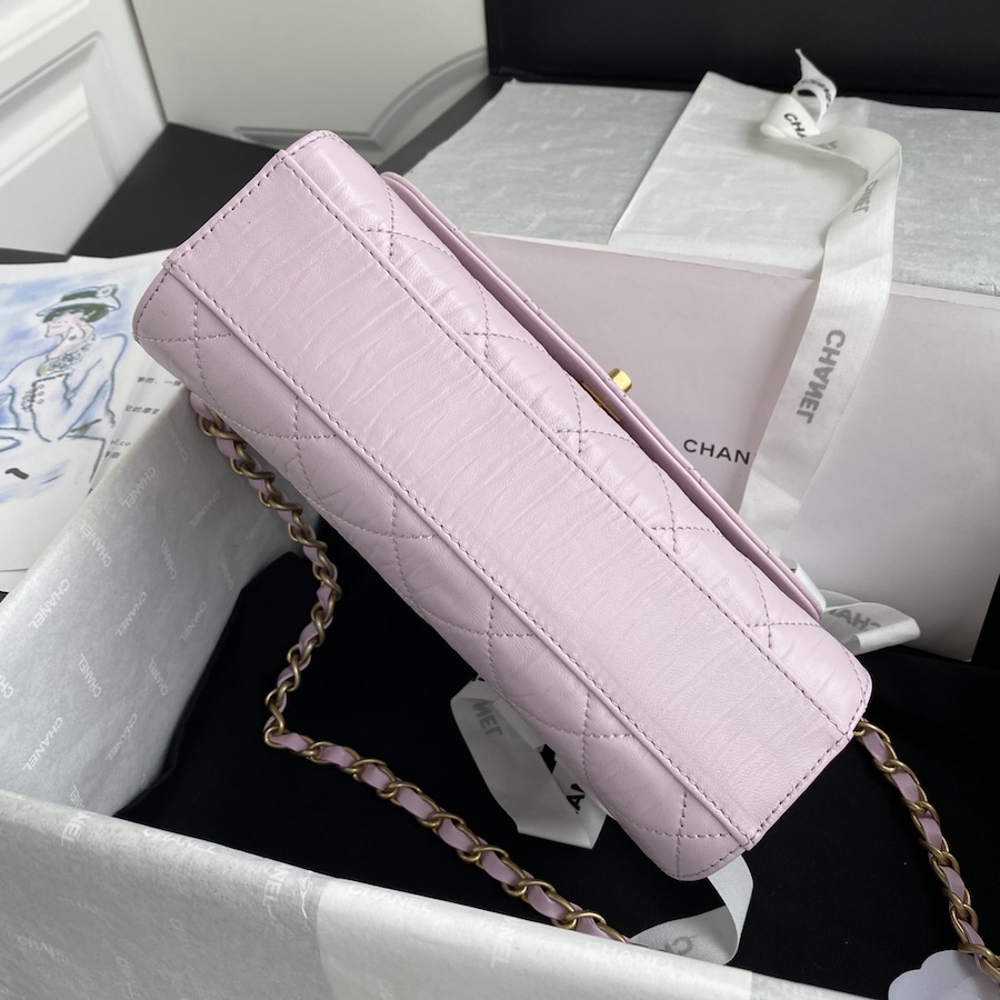 AS2478 mini flap bag with top handle