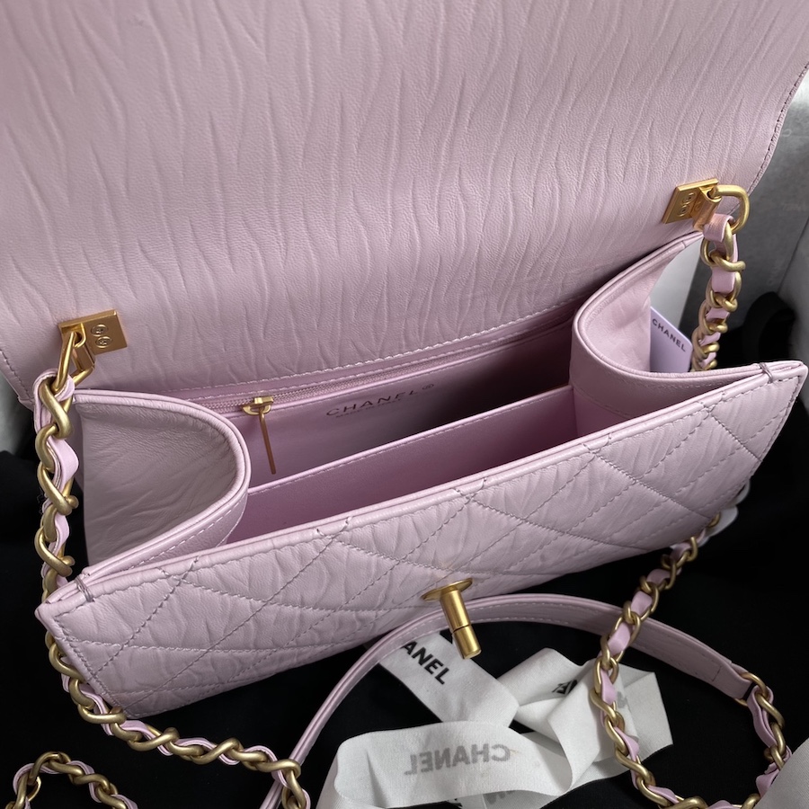 AS2478 mini flap bag with top handle