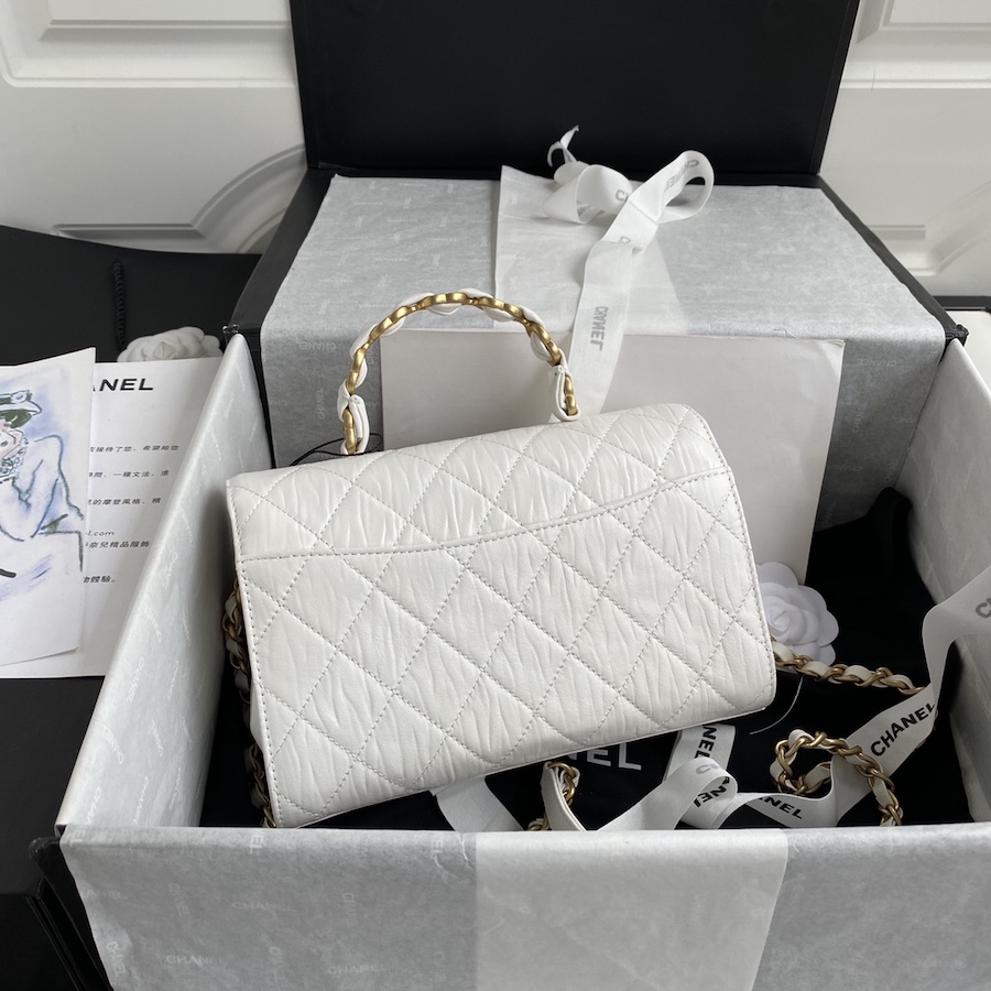 AS2478 mini flap bag with top handle
