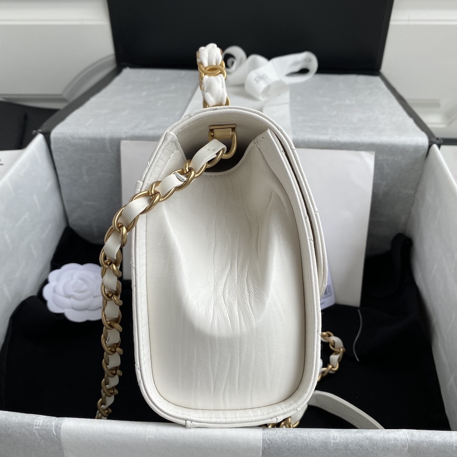AS2478 mini flap bag with top handle