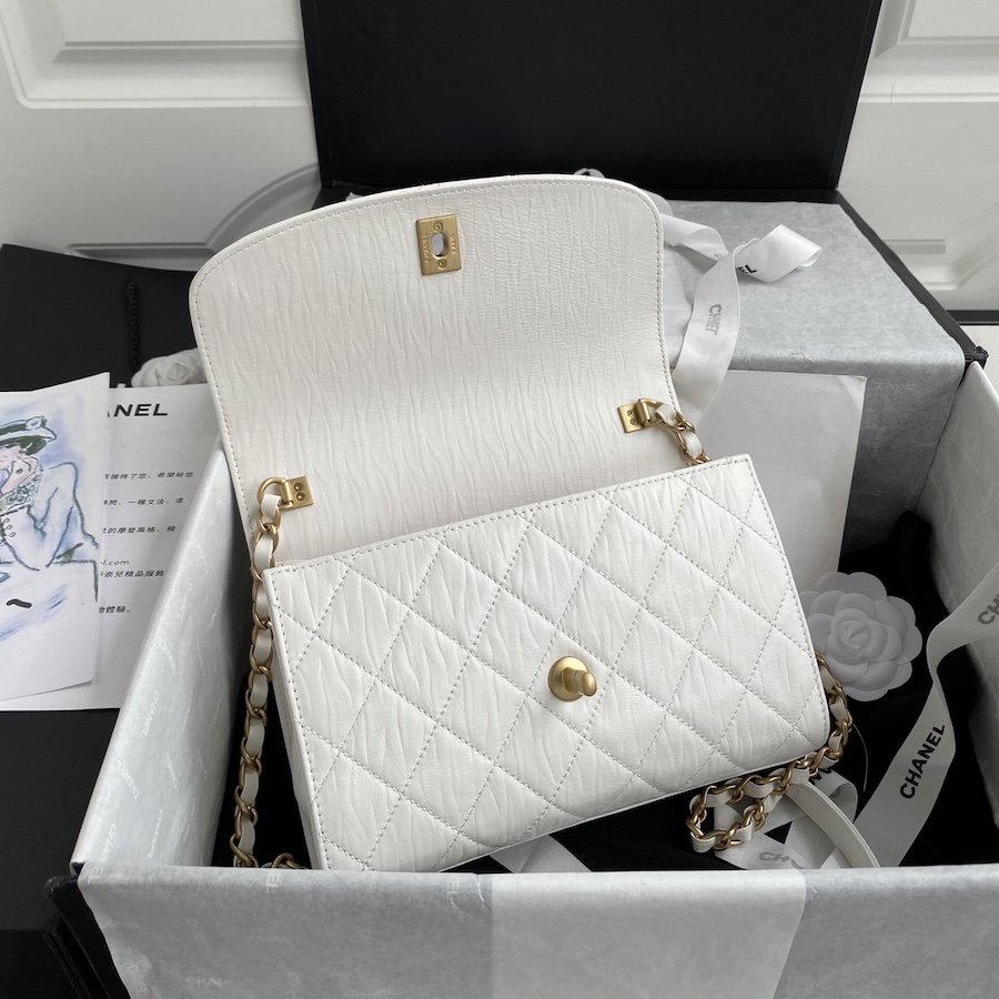 AS2478 mini flap bag with top handle