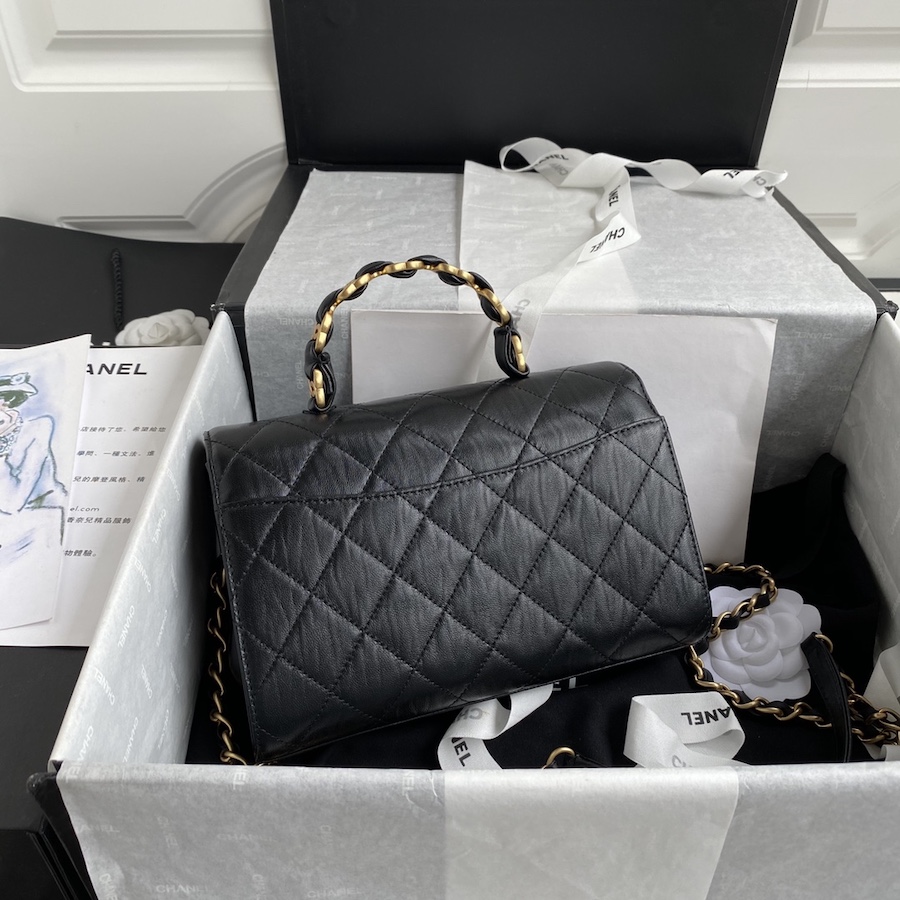 AS2478 mini flap bag with top handle