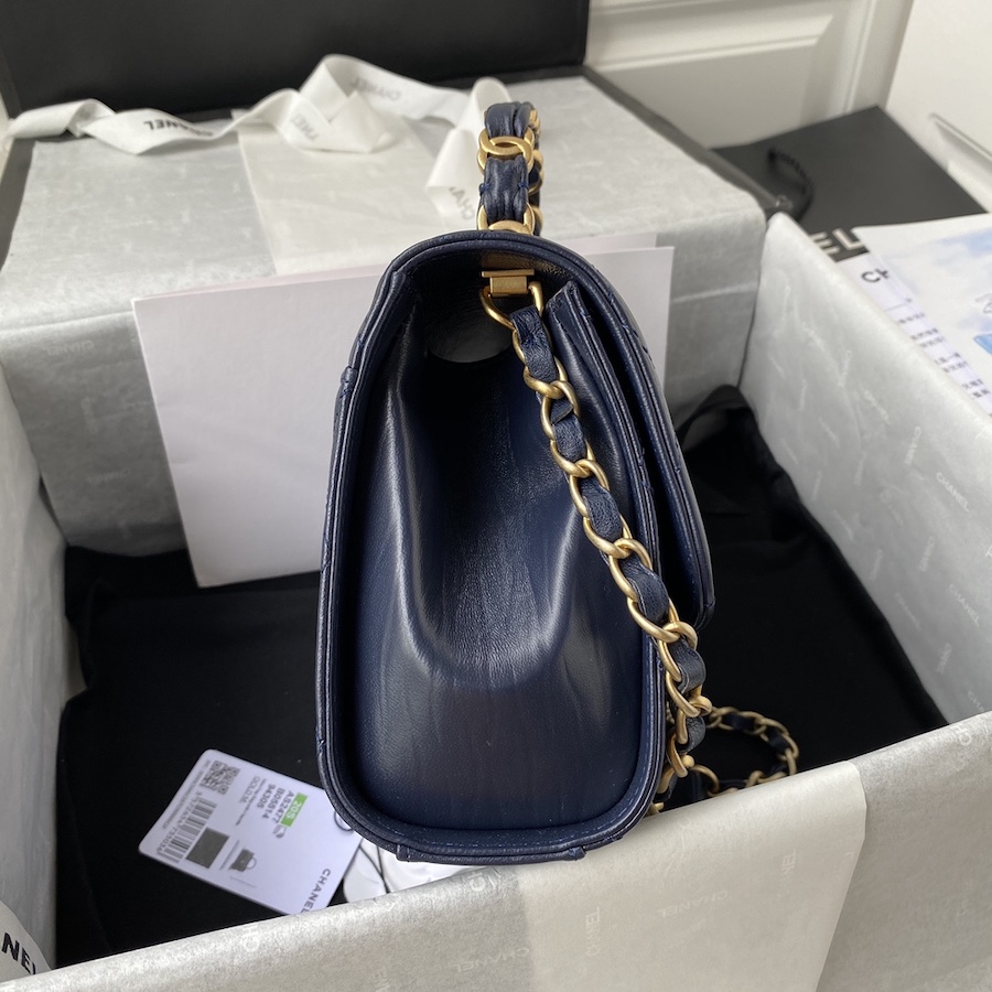 AS2478 mini flap bag with top handle