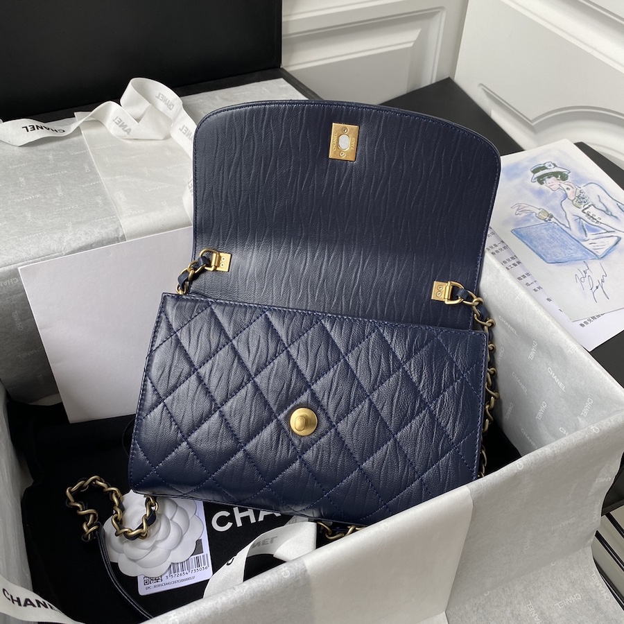 AS2478 mini flap bag with top handle