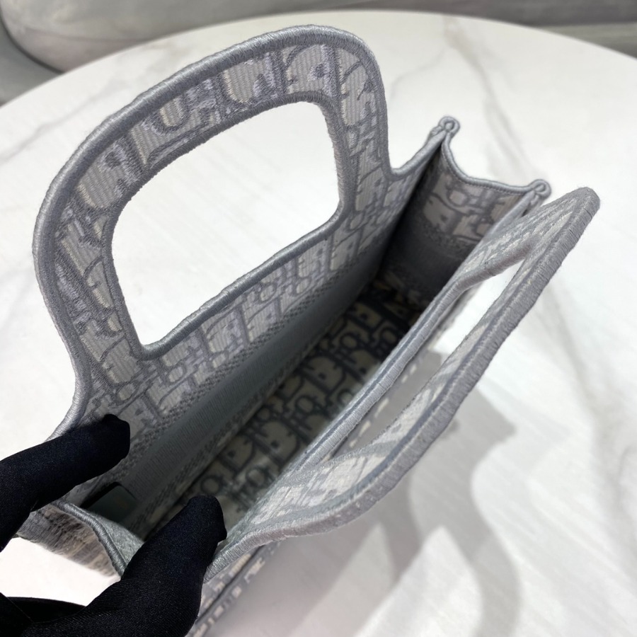 DIOR OBLIQUE EMBROIDERED MINI DIOR BOOK TOTE