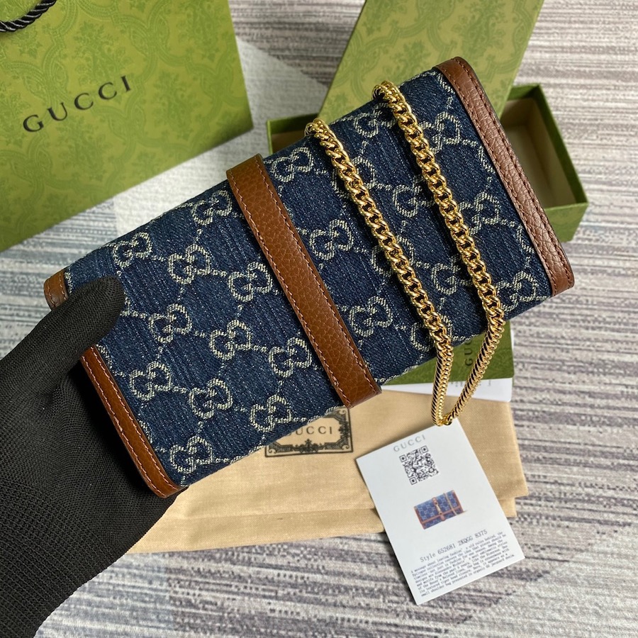 652681 Jackie 1961 chain wallet, Gucci Continental Wallets for Women