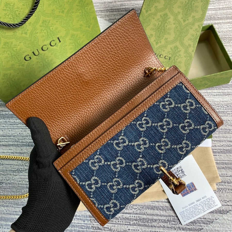 652681 Jackie 1961 chain wallet, Gucci Continental Wallets for Women