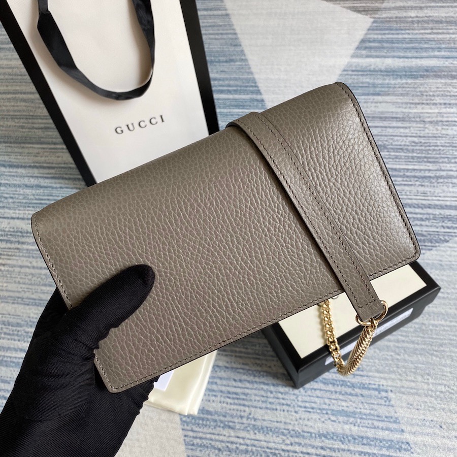 510314 GG Marmont leather mini chain bag, GUCCI