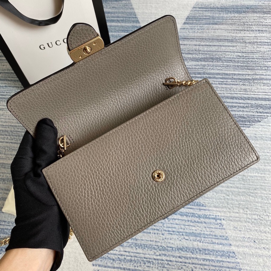 510314 GG Marmont leather mini chain bag, GUCCI
