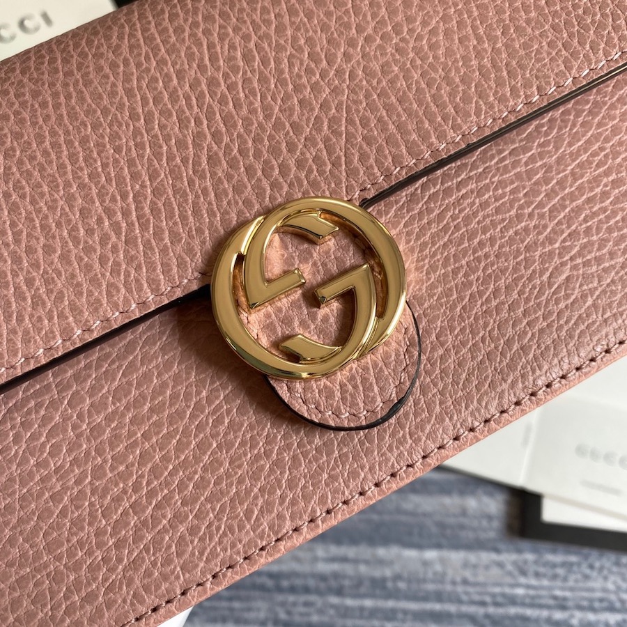 510314 GG Marmont leather mini chain bag, GUCCI