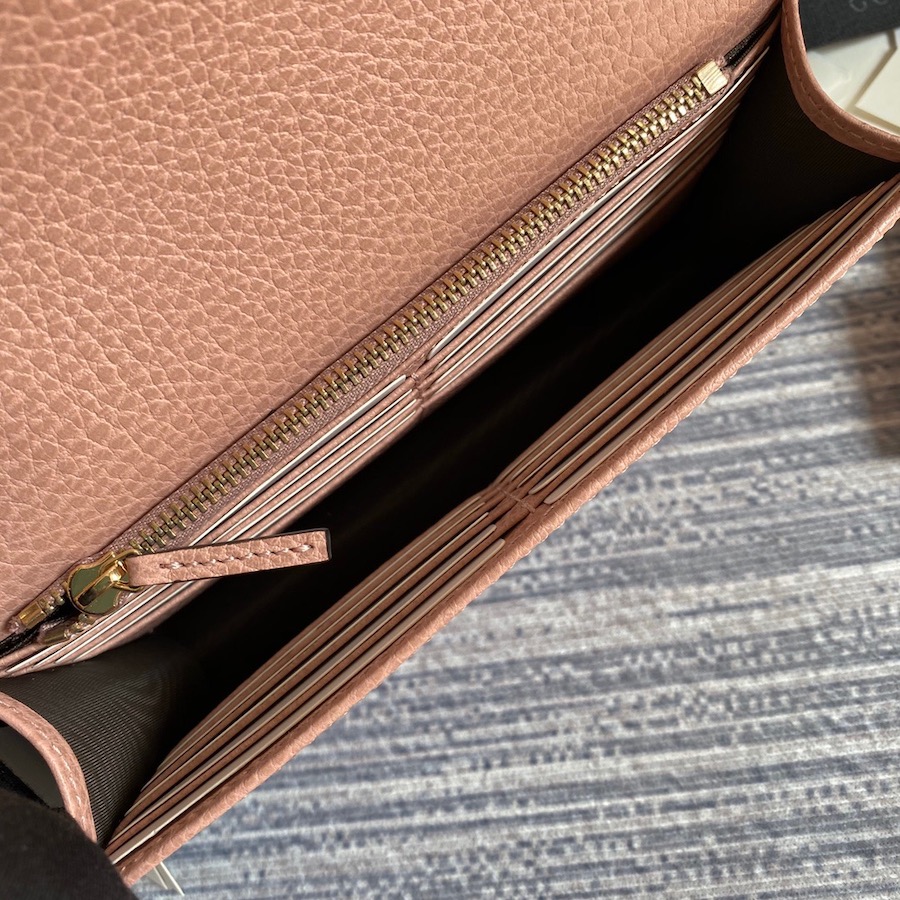 510314 GG Marmont leather mini chain bag, GUCCI