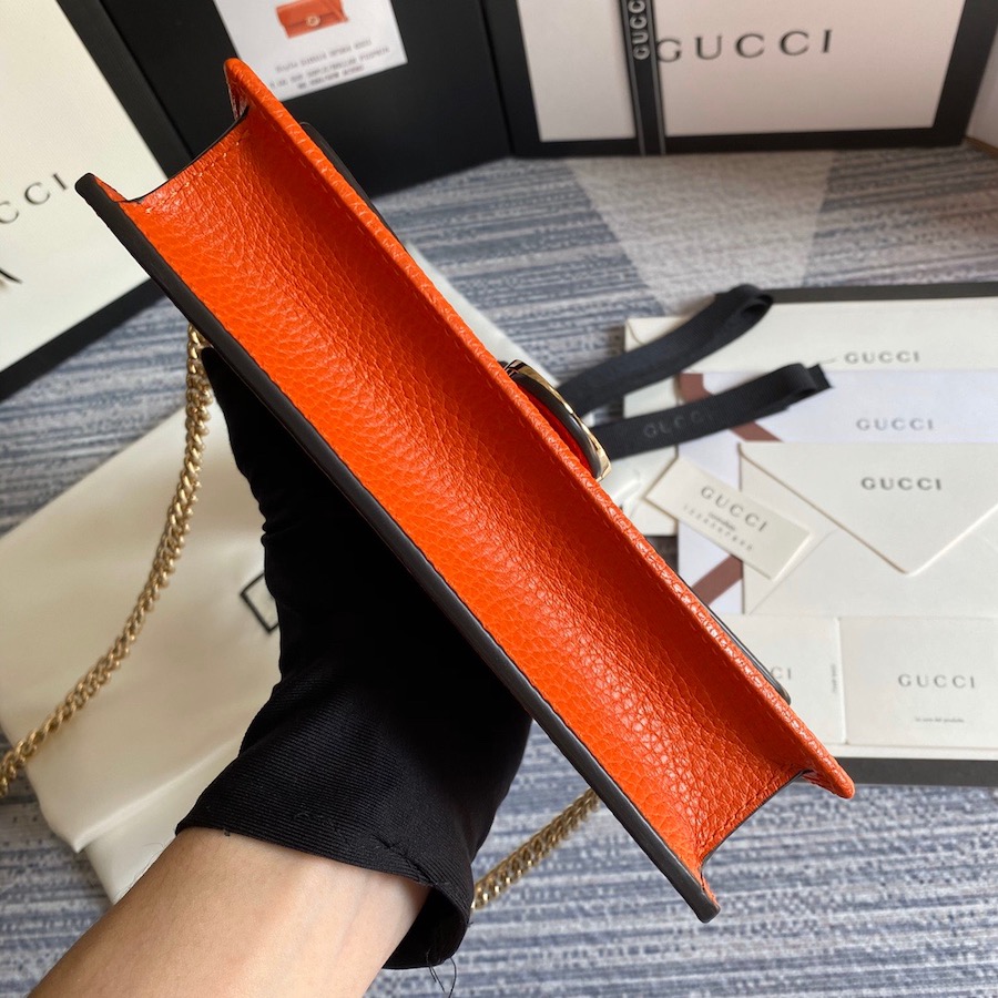 510314 GG Marmont leather mini chain bag, GUCCI