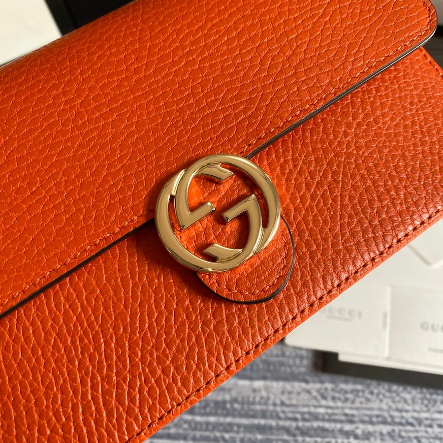 510314 GG Marmont leather mini chain bag, GUCCI