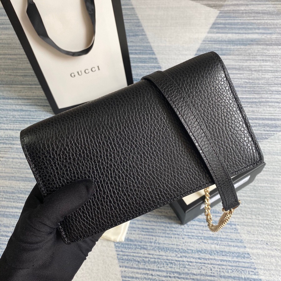 510314 GG Marmont leather mini chain bag, GUCCI