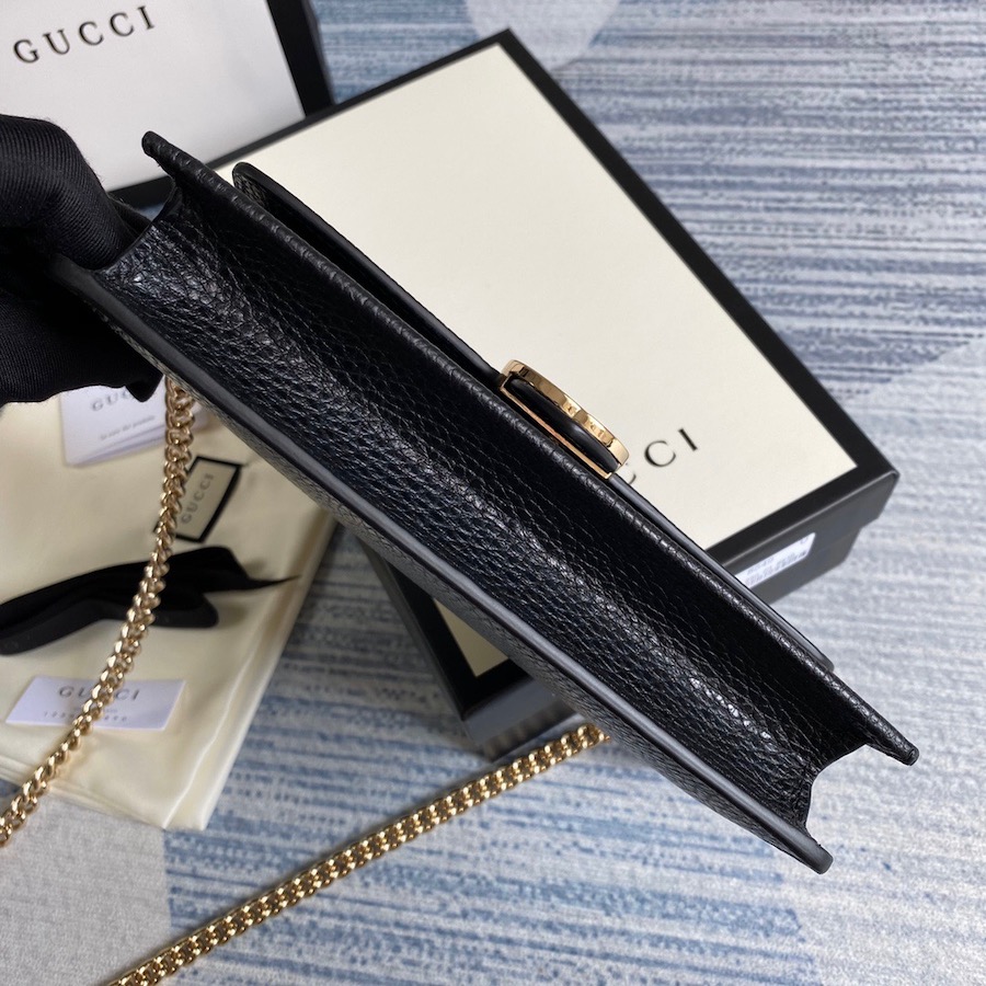510314 GG Marmont leather mini chain bag, GUCCI