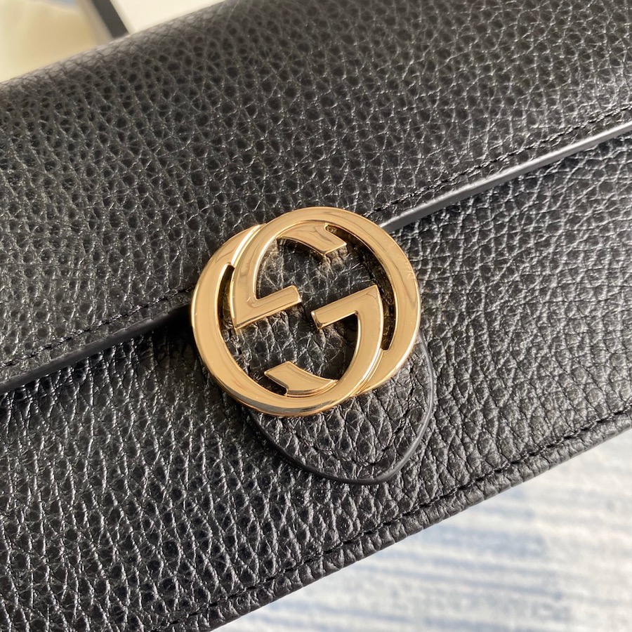 510314 GG Marmont leather mini chain bag, GUCCI