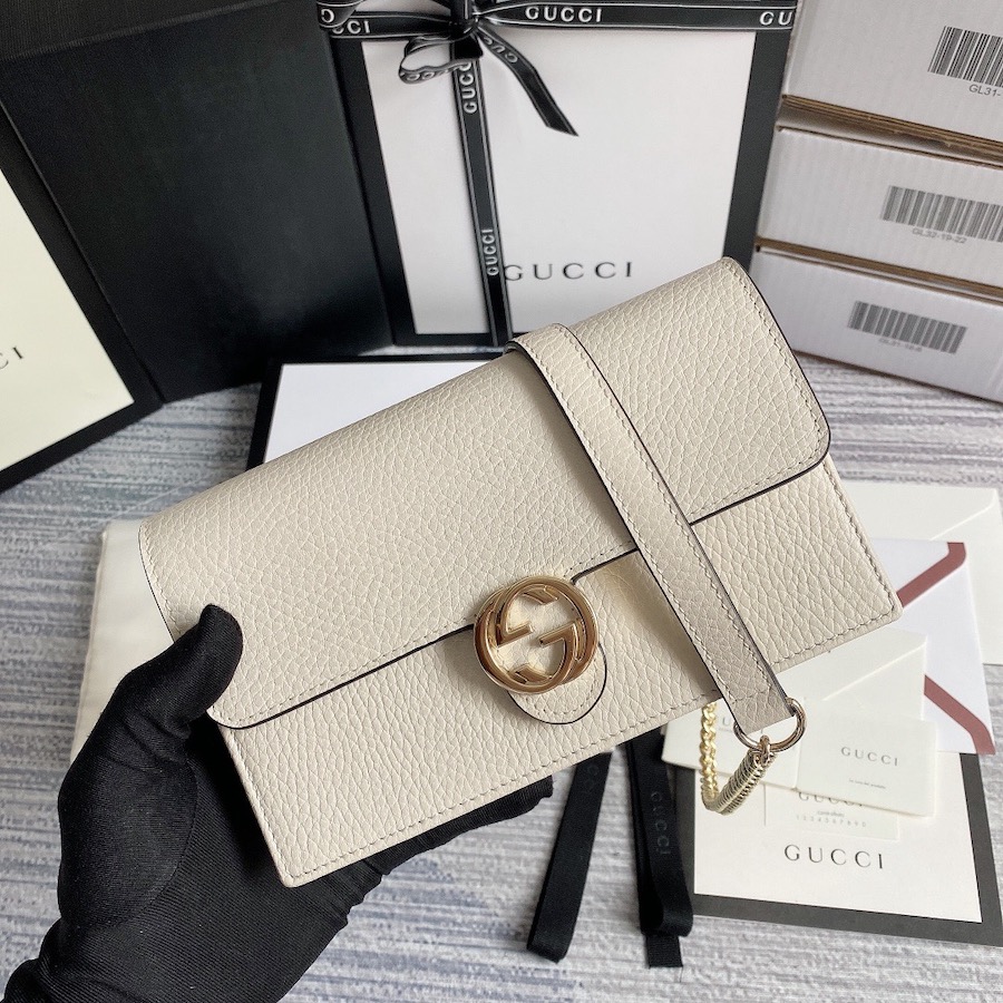 510314 GG Marmont leather mini chain bag, GUCCI