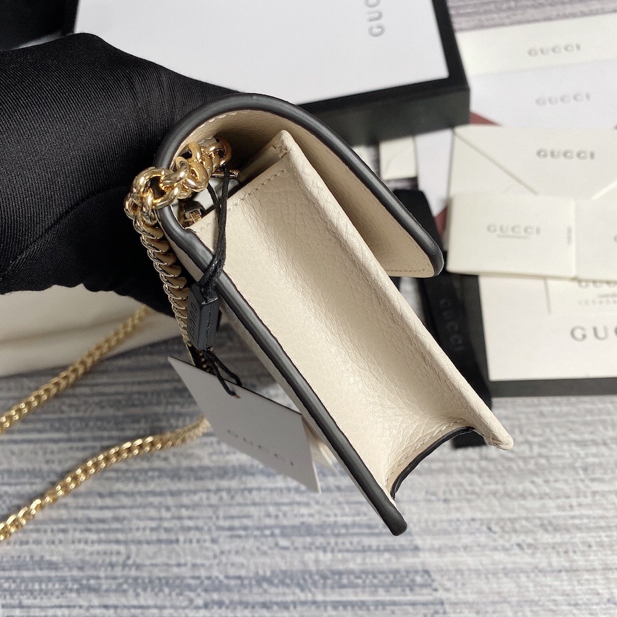 510314 GG Marmont leather mini chain bag, GUCCI