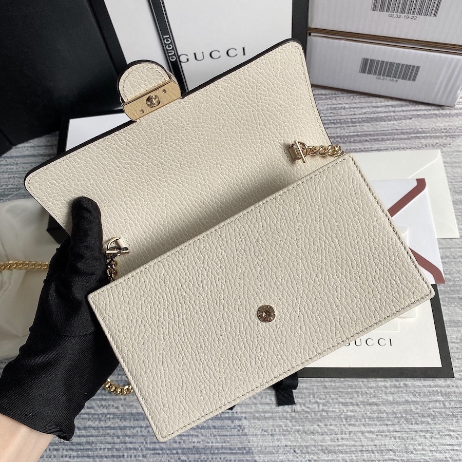 510314 GG Marmont leather mini chain bag, GUCCI