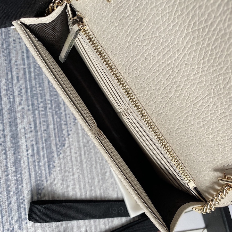 510314 GG Marmont leather mini chain bag, GUCCI