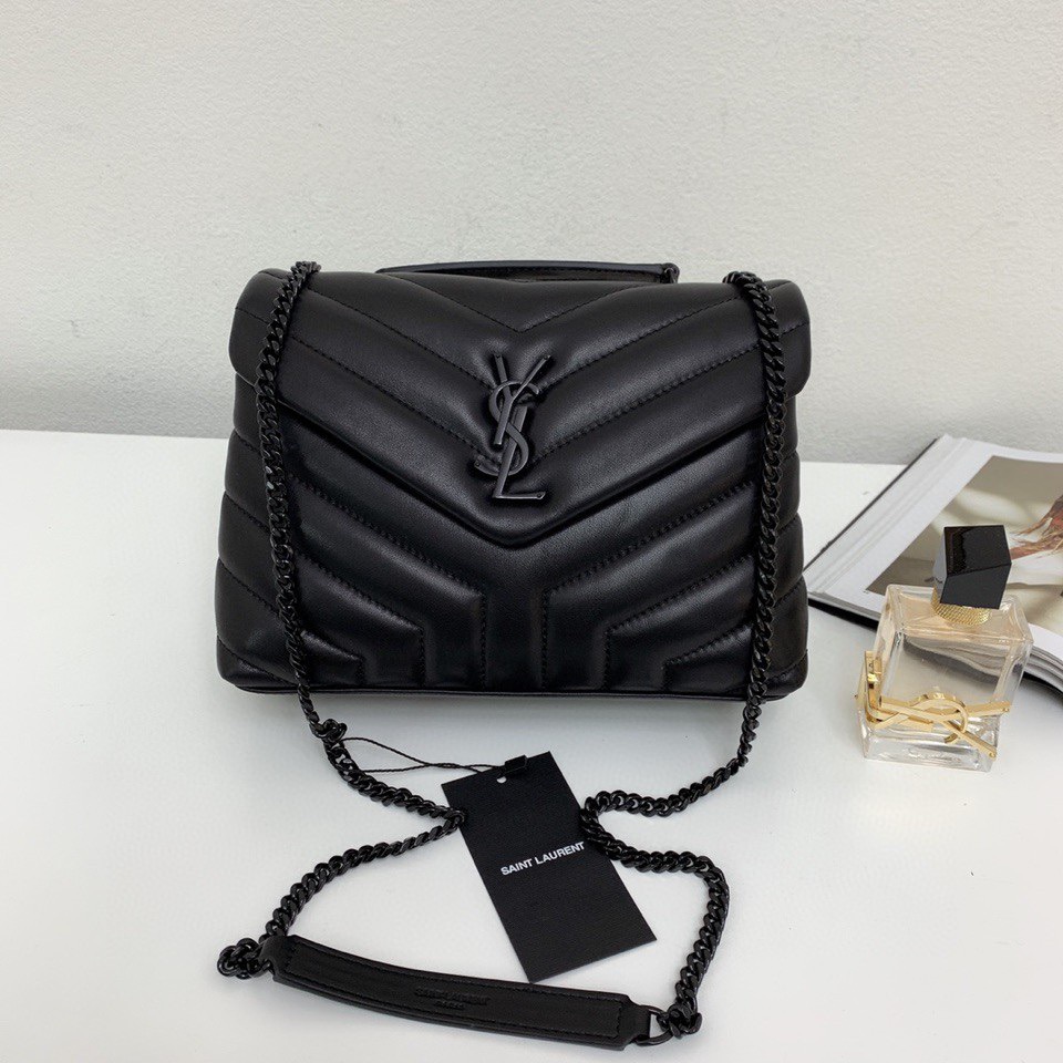 494699 LOULOU SMALL IN MATELASSÉ “Y” LEATHER, YSL SAINT LAURENT