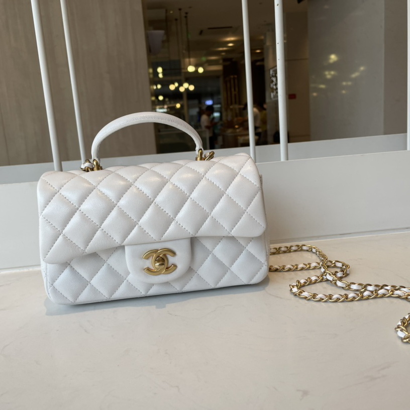 AS2431 mini flap bag with top handle
