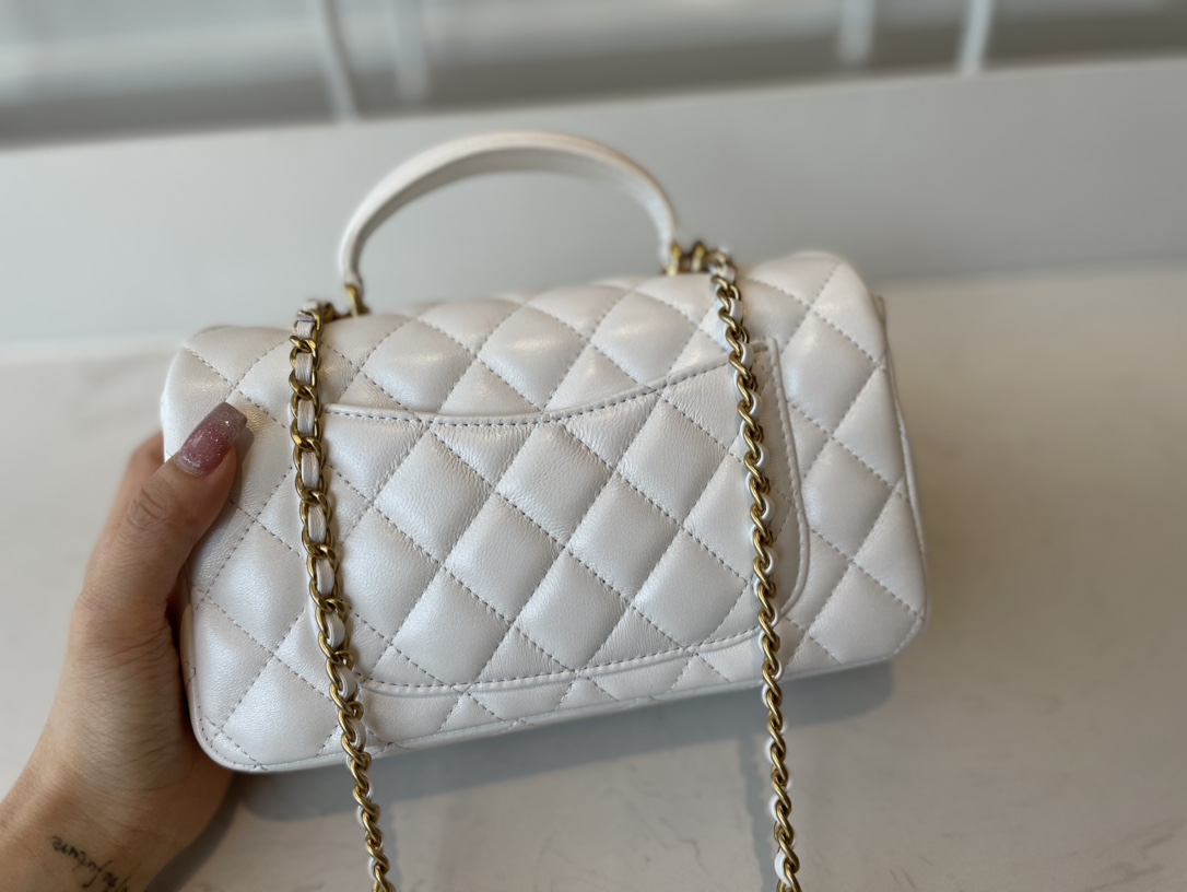 AS2431 mini flap bag with top handle