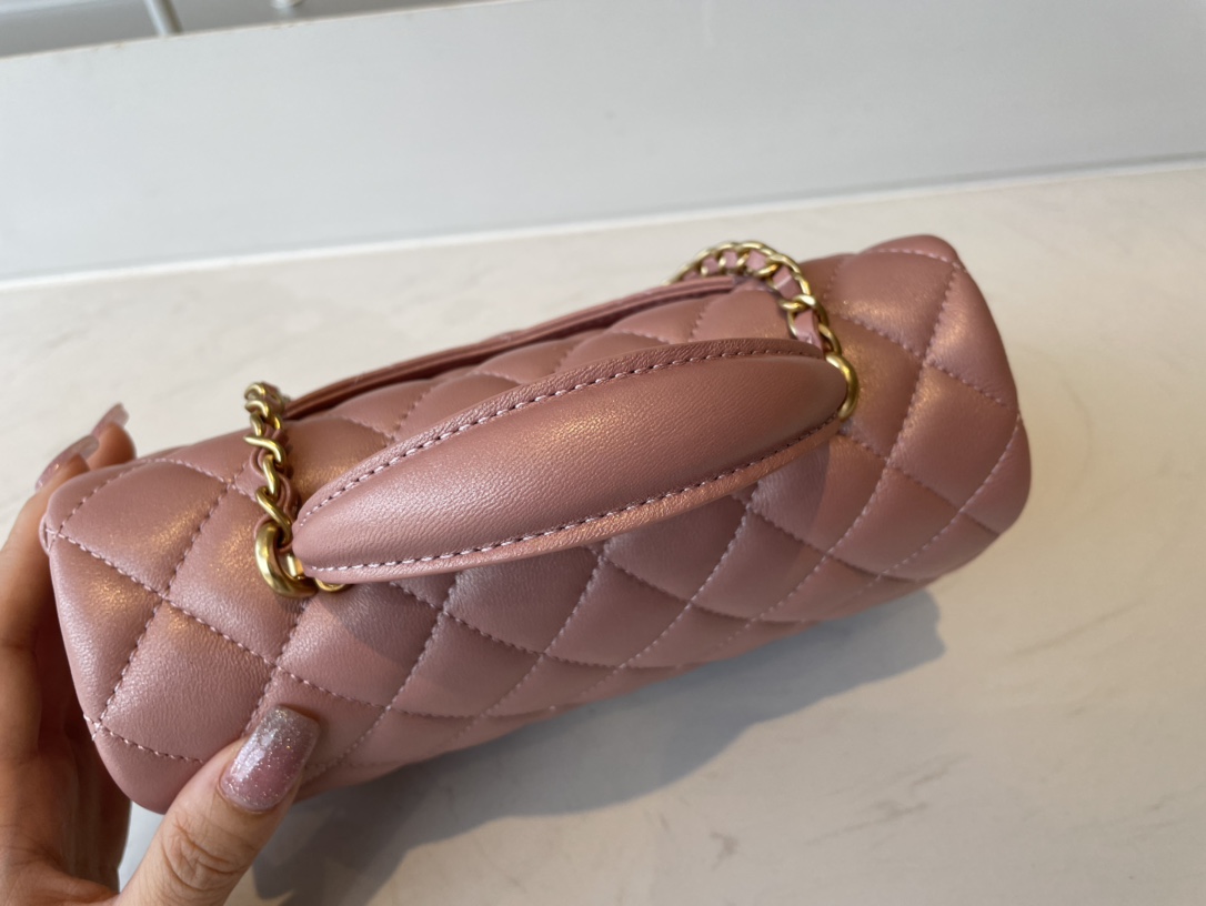 AS2431 mini flap bag with top handle