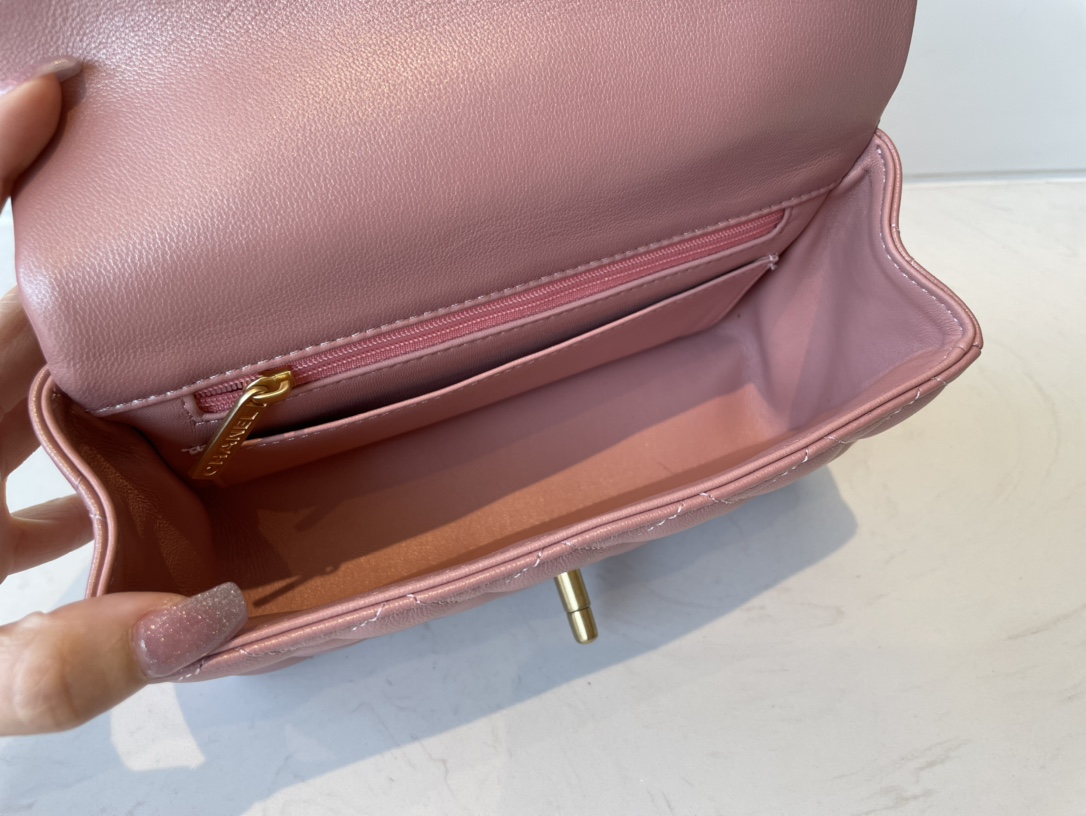 AS2431 mini flap bag with top handle